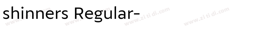 shinners Regular字体转换